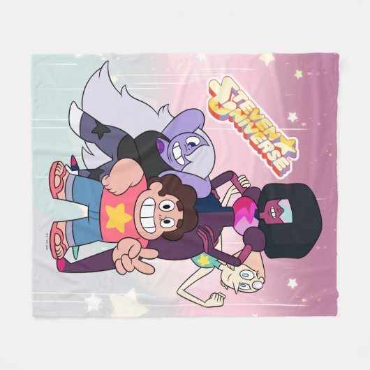 Steven Universe | Crystal Gem Group Pose Fleecedecke (Vorderseite (Horizontal))