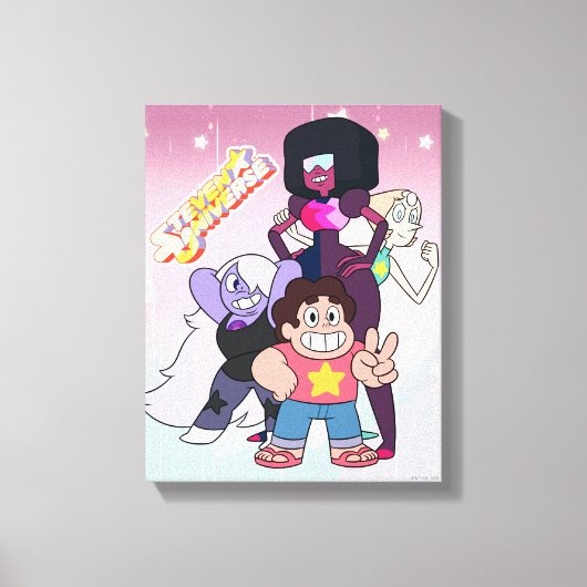 Steven Universe | Crystal Gem Group Pose Leinwanddruck (Vorderseite)