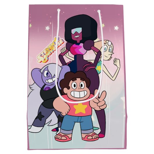 Steven Universe | Crystal Gem Group Pose Mittlere Geschenktüte (Rückseite)