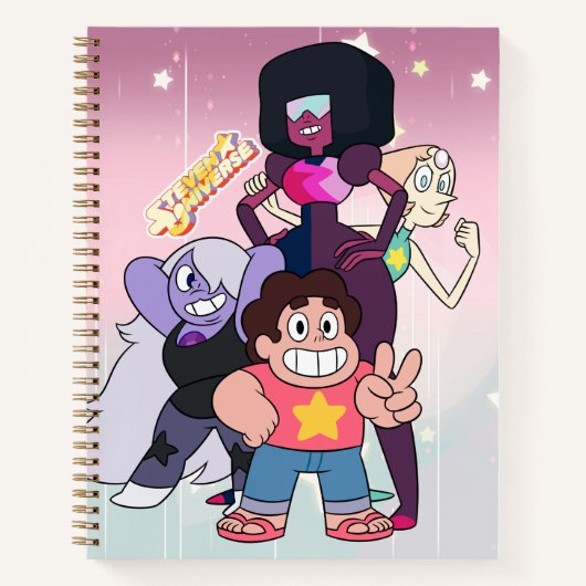 Steven Universe | Crystal Gem Group Pose Notizblock (Vorderseite)