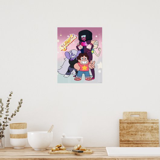 Steven Universe | Crystal Gem Group Pose Poster (Küche)