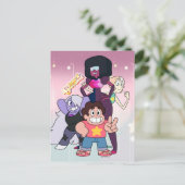 Steven Universe | Crystal Gem Group Pose Postkarte (Stehend Vorderseite)