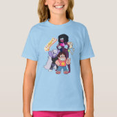 Steven Universe | Crystal Gem Group Pose T-Shirt (Vorderseite)