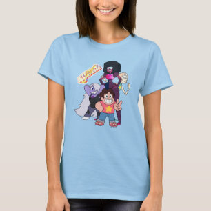 Steven Universe   Crystal Gem Group Pose T-Shirt