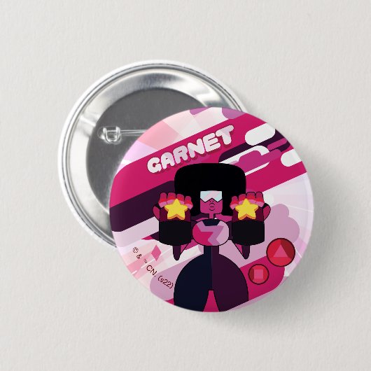 Steven Universe | Garnet Character Graphic Button (Vorne & Hinten)