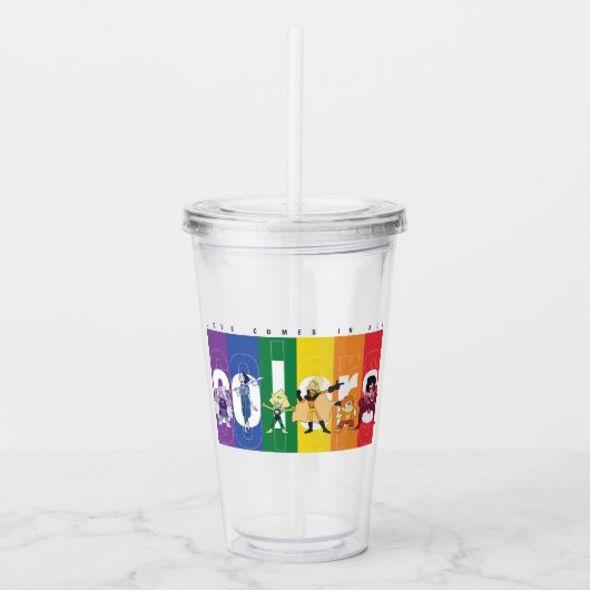 Steven Universe - Liebe kommt in allen Farben Acryltrinkbecher (Vorderseite)