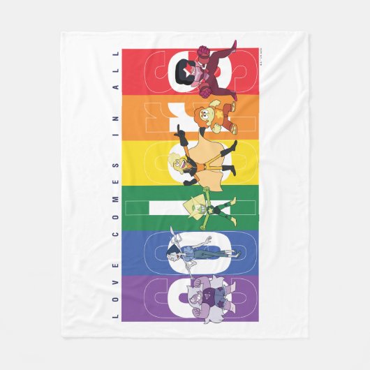 Steven Universe - Liebe kommt in allen Farben Fleecedecke (Vorderseite)