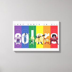 Steven Universe - Liebe kommt in allen Farben Leinwanddruck