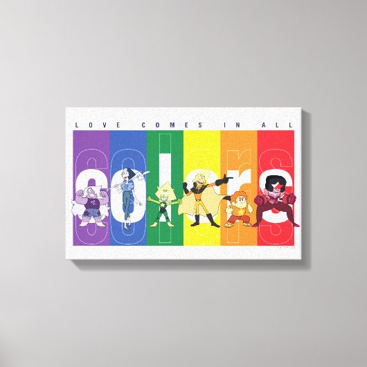 Steven Universe - Liebe kommt in allen Farben Leinwanddruck (Vorderseite)