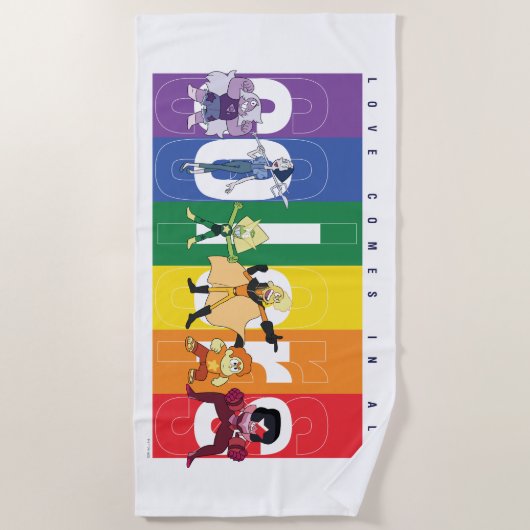 Steven Universe - Liebe kommt in allen Farben Strandtuch (Vorderseite)