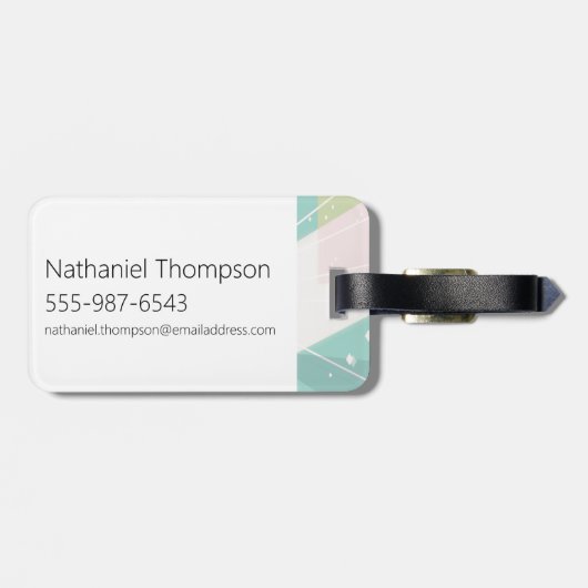 Steven Universe | Pearl Character Graphic Gepäckanhänger (Rückseite horizontal)