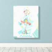 Steven Universe | Pearl Character Graphic Leinwanddruck (Insitu (Holzboden))