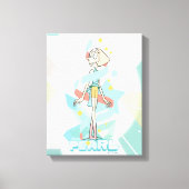 Steven Universe | Pearl Character Graphic Leinwanddruck (Vorderseite)