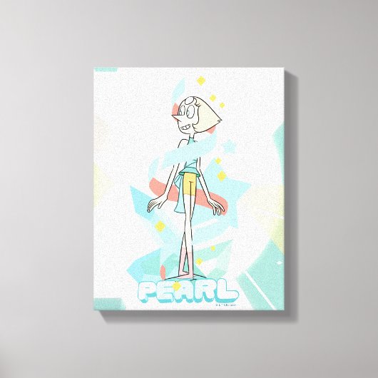 Steven Universe | Pearl Character Graphic Leinwanddruck (Vorderseite)