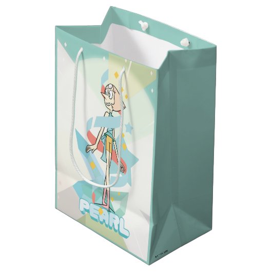 Steven Universe | Pearl Character Graphic Mittlere Geschenktüte (Vorderseite Schrägansicht)