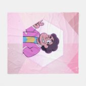 Steven Universe | Pink Diamond Portrait Fleecedecke (Vorderseite (Horizontal))