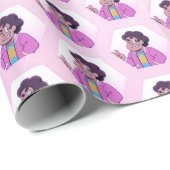 Steven Universe | Pink Diamond Portrait Geschenkpapier (Rolleneckpunkt)
