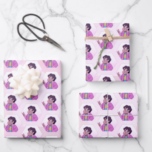 Steven Universe | Pink Diamond Portrait Geschenkpapier Set (Vorderseite)