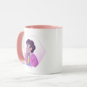 Steven Universe | Pink Diamond Portrait Tasse (Vorderseite Links)