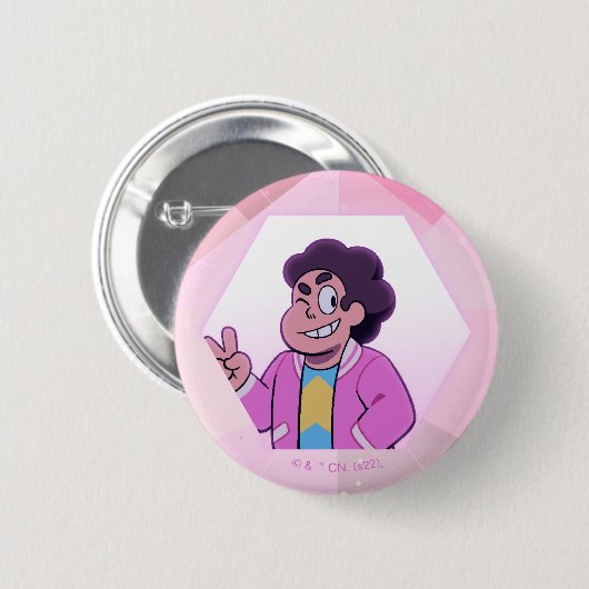 Steven Universe | Rosa Diamantportrait Button (Vorne & Hinten)