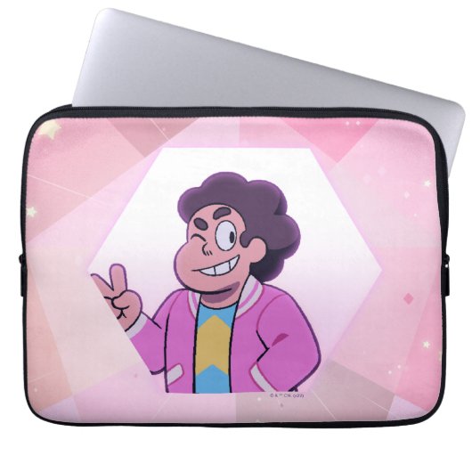 Steven Universe | Rosa Diamantportrait Laptopschutzhülle (Vorderseite)