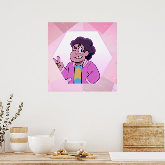 Steven Universe | Rosa Diamantportrait Poster (Küche)