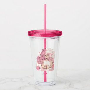Steven Universe Rose Quartz Illustration Acryltrinkbecher