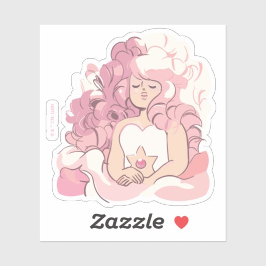 Steven Universe | Rose Quartz Illustration Aufkleber (Blatt)
