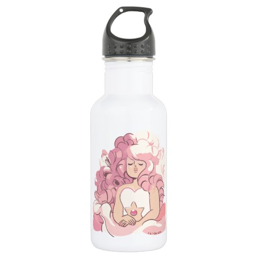 Steven Universe | Rose Quartz Illustration Edelstahlflasche (Vorderseite)