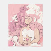 Steven Universe | Rose Quartz Illustration Fleecedecke (Vorderseite)