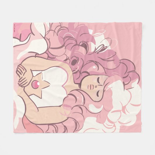 Steven Universe | Rose Quartz Illustration Fleecedecke (Vorderseite (Horizontal))