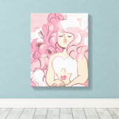 Steven Universe | Rose Quartz Illustration Leinwanddruck (Insitu (Holzboden))