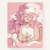 Steven Universe | Rose Quartz Illustration Notizblock (Vorderseite)