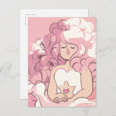 Steven Universe | Rose Quartz Illustration Postkarte (Vorne/Hinten)