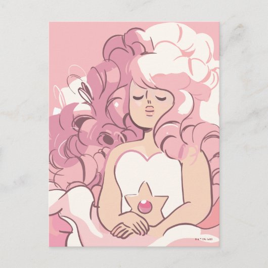 Steven Universe | Rose Quartz Illustration Postkarte (Vorderseite)