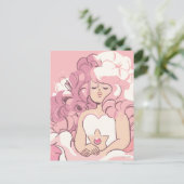 Steven Universe | Rose Quartz Illustration Postkarte (Stehend Vorderseite)