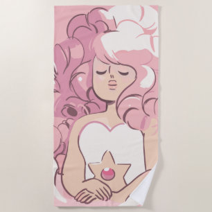Steven Universe Rose Quartz Illustration Strandtuch