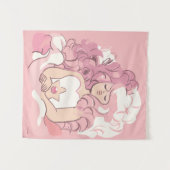 Steven Universe | Rose Quartz Illustration Wandteppich (Vorderseite (Horizontal))
