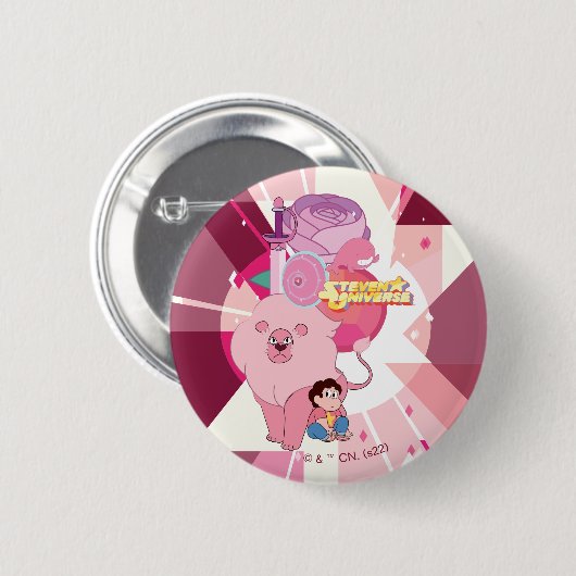 Steven Universe | Rose Quartz Vermächtnis Button (Vorne & Hinten)