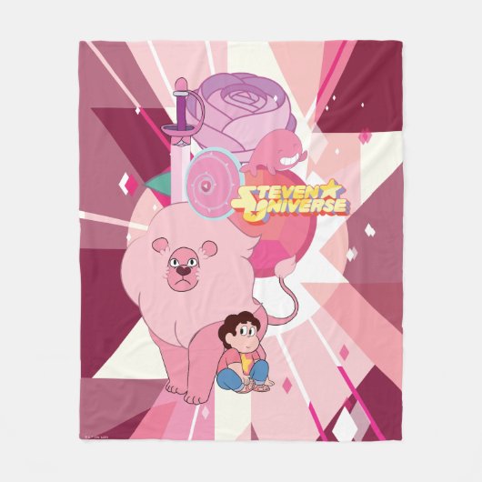 Steven Universe | Rose Quartz Vermächtnis Fleecedecke (Vorderseite)