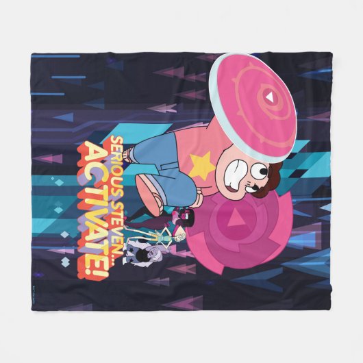 Steven Universe | Serious Steven.. Aktivieren! Fleecedecke (Vorderseite (Horizontal))