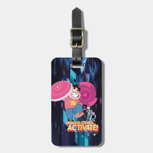 Steven Universe | Serious Steven.. Aktivieren! Gepäckanhänger (Vorderseite vertikal)