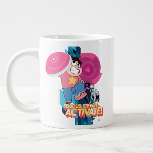 Steven Universe | Serious Steven.. Aktivieren! Jumbo-Tasse (Links)