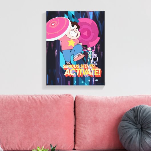 Steven Universe | Serious Steven.. Aktivieren! Leinwanddruck (Insitu (Wohnzimmer))