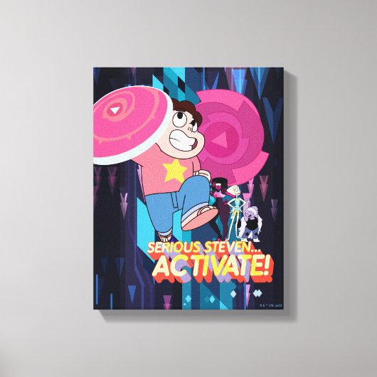 Steven Universe | Serious Steven.. Aktivieren! Leinwanddruck (Vorderseite)