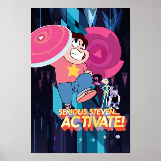 Steven Universe | Serious Steven.. Aktivieren! Poster (Vorne)