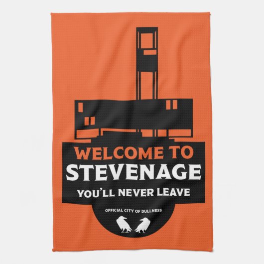 Stevenage Hertfordshire Geschirrtuch (Vertikal)