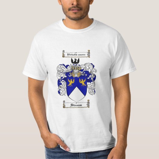 Stevens-Familienwappen - Stevens-Wappen T-Shirt (Vorderseite)