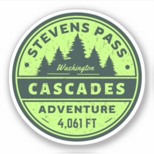 Stevens Pass, Kaskadenkette Washington Wanderweg Aufkleber