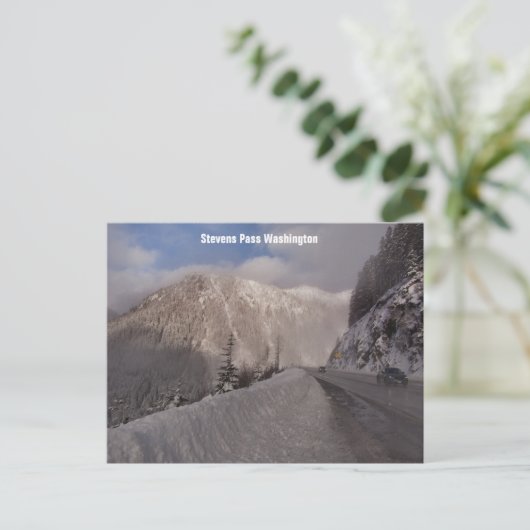 Stevens Pass Postkarte (Stehend Vorderseite)